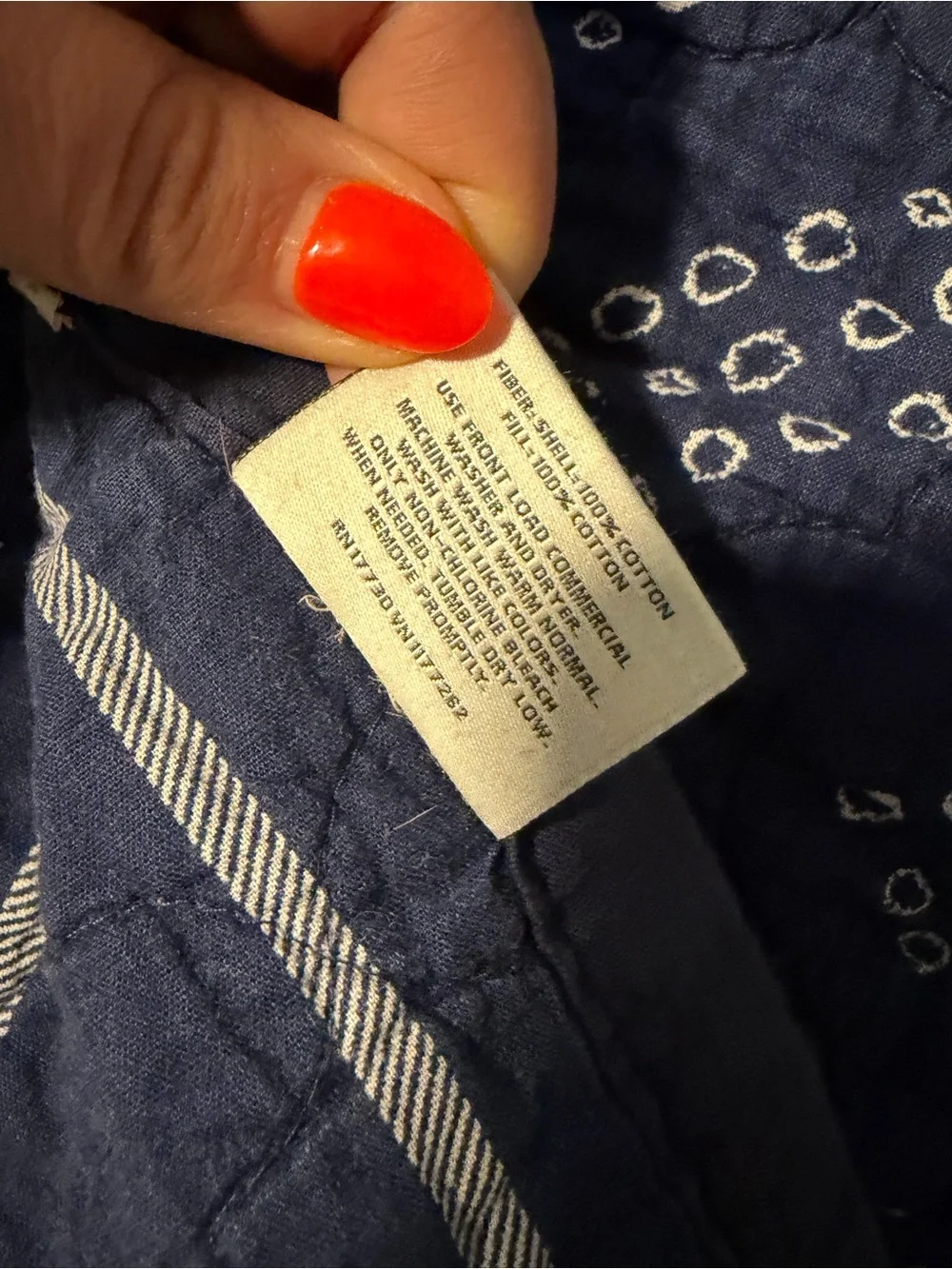 Threshold Navy Blue Quilt 100% Cotton